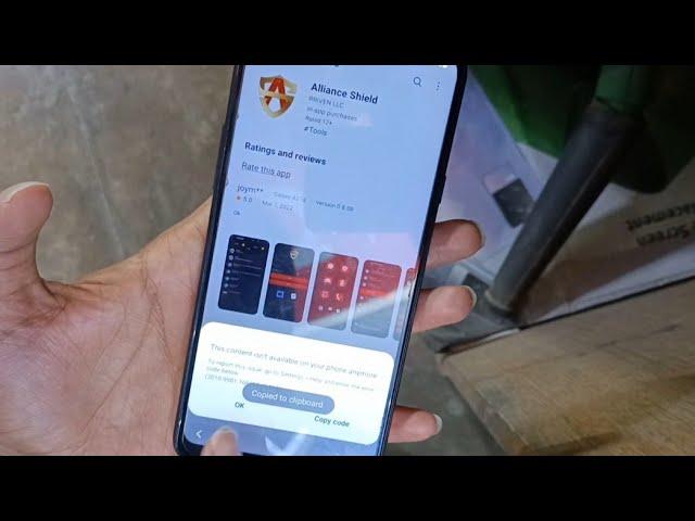 Samsung latest security copy code not working alliance sheild x not installed this content is not