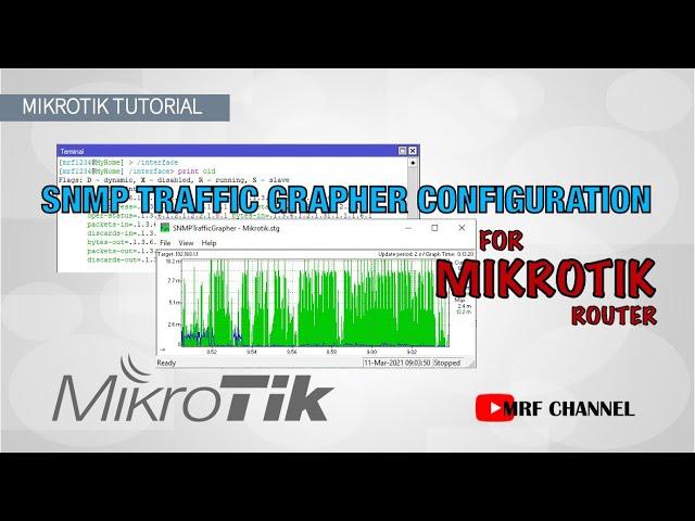 SNMP Traffic Grapher Configuration for Mikrotik Router - Real Time Traffic Monitoring