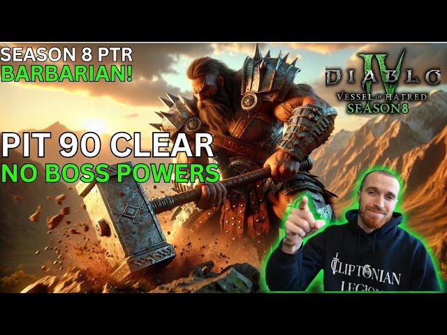 Diablo 4 Season 8: This Barb build cleared Pit 90 with no boss powers