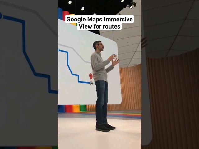 From Street View ️ New Immersive View for routes in Google Maps #GoogleIO #shorts