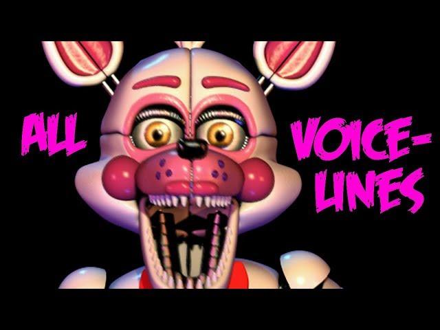 Funtime Foxy | All Voicelines with Subtitles | Ultimate Custom Night