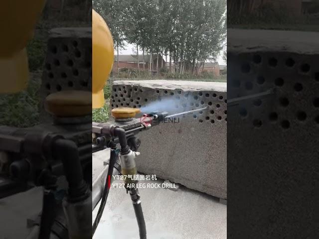 YT27 Pneumatic Air Leg Rock Drill Jack Hammer Mine Blasting Bit Drilling#rockdrill #drilling #SHENLI