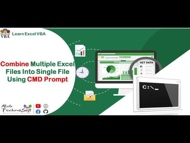 How to merge multiple excel file(s) into single one using Command Prompt