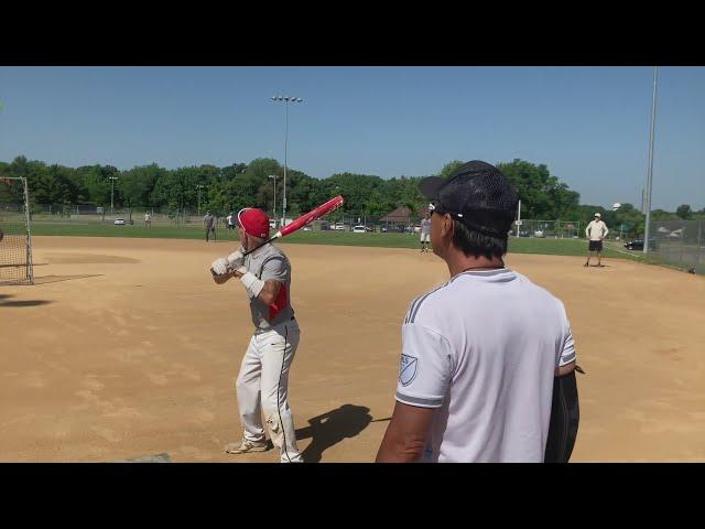 Senior Softball In The Sun