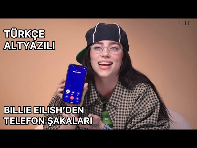 Billie Eilish Ünlülere Telefonda Şaka Yapıyor (Margot Robbie, Dakota Johnson) (Türkçe Altyazılı)