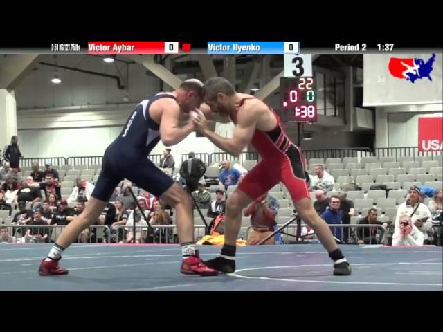 Victor Aybar vs. Victor Ilyenko at 2013 Veterans Nationals - Greco