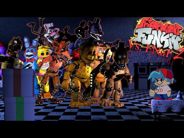 FNF Vs. FNaF 2 (Full) - Playthrough [Friday Night Funkin' Mods]