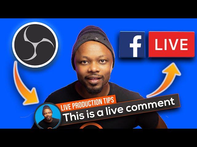 How To Show COMMENTS on FACEBOOK  Live using OBS | VERY EASY