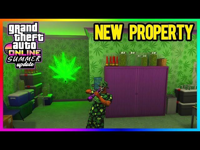 NEW WEED PROPERTY Business Explained, SMOKE On The Water, MONEY Fronts, GTA 5 DLC(GTA Online Update)