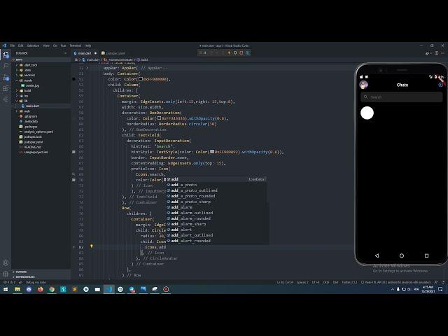 My First Flutter App ( Facebook Messenger Clone ) ( NOOB CODING SKILLS )