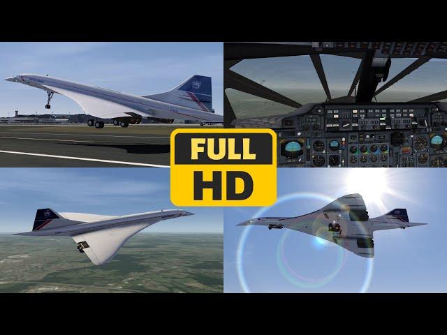 First Look at Aerofly FS 2023 - Concorde flight from Heathrow to London City Airport 03JAN2023