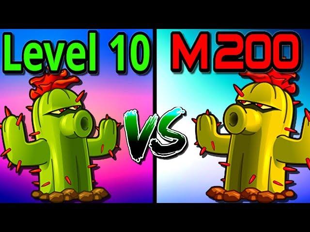 Compare Mastery 200 vs Level 10 Cactus ► Plants vs. Zombies 2: It's About Time