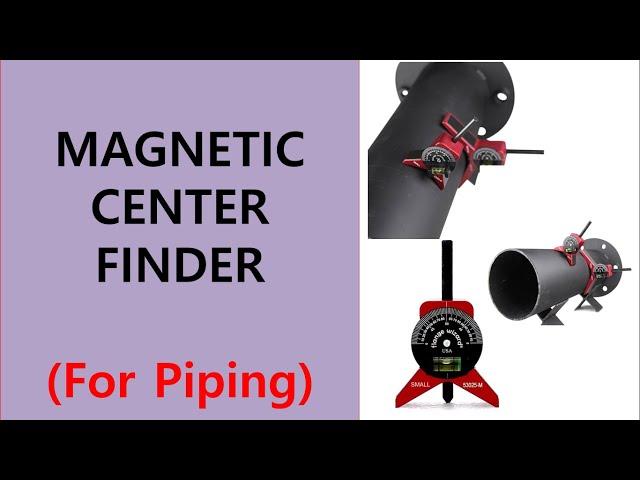 how to mark center line on pipe using Magnetic Centering Heads