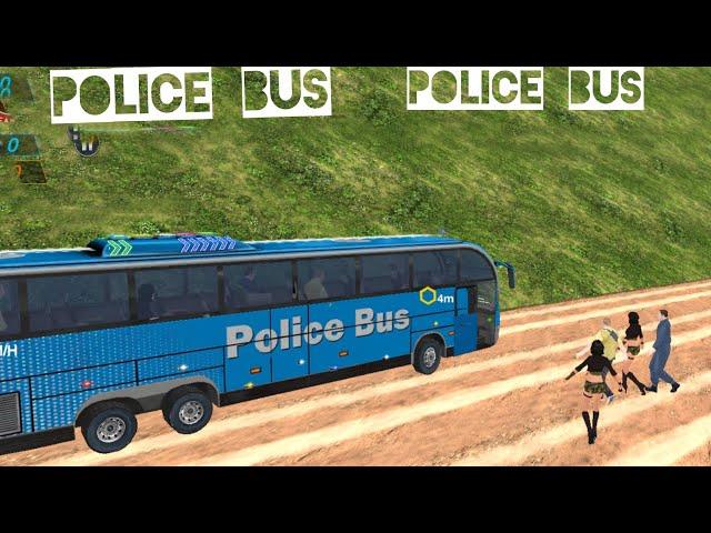 police Bus simulator 3D|| danger Road mode|@Smoking-gaming3