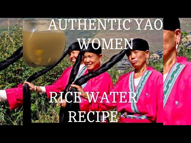 AUTHENTIC YAO WOMEN RICE WATER RECIPE FROM THE TRIBE