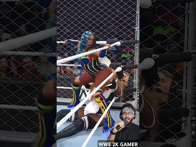 Naomi is getting creative tonight and feels like Rikishi stink face #SurvivorSeries #WarGames