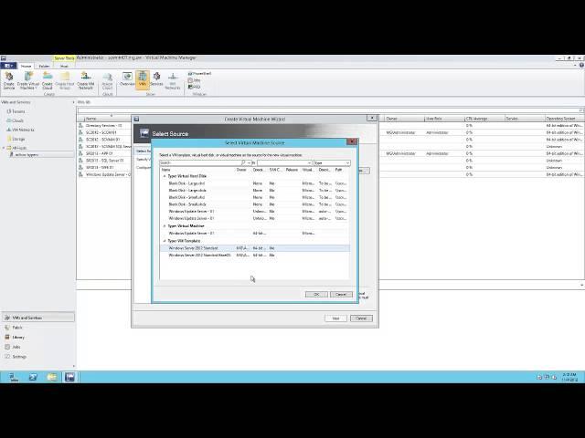 Create Virtual Machine Template in SCVMM 2012