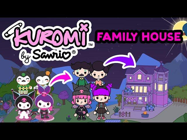 Kuromi BIG Family HOUSE Sister Romina SANRIO Purple PINK Cute not FREE TOCA BOCA WORLD Home Ideas 🩷