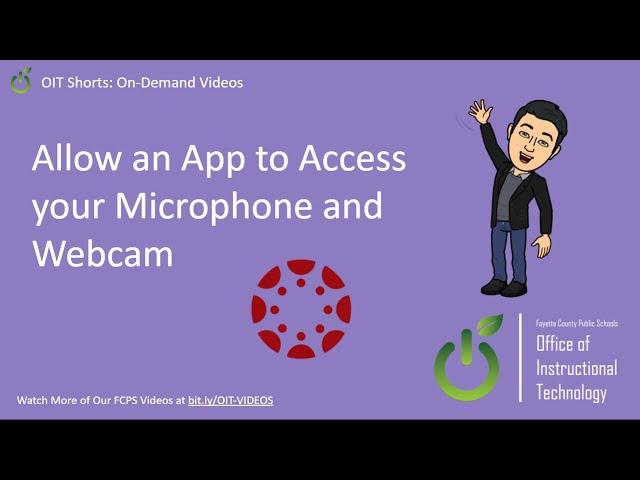 Allow an App to Access your Microphone and Webcam
