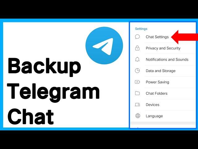 How To Backup Telegram Chat | backup telegram chat