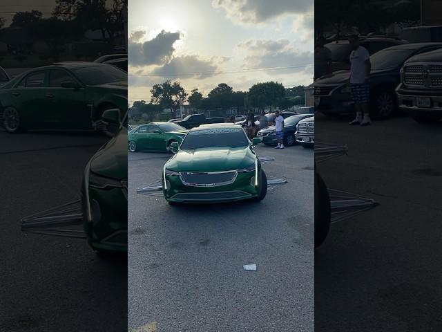 KandyGreen#CT5 All  G26 #slabculture #texaswirewheels #cadillac #slab #houstontx #screwston
