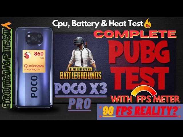 Poco X3 Pro PUBG Test with FPS Meter & Recording | Poco X3 Pro 90fps? | Poco X3 Pro Bootcamp Test