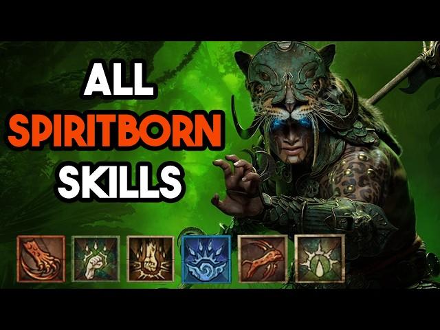 Diablo 4 -  Spiritborn All Skills Showcase