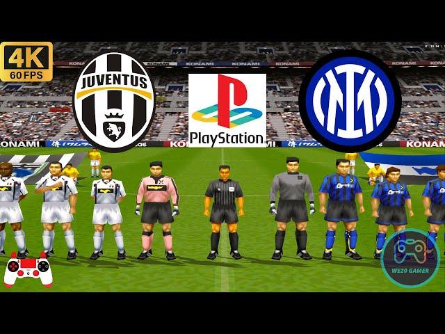 Winning Eleven 2002 Gameplay - Jeventus vs Inter - Duckstation PS1 on PC  Full Game [4K60]