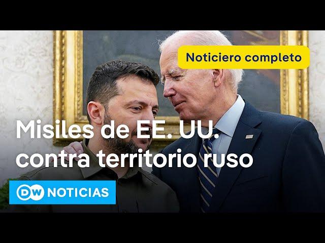  DW Noticias del 17 de noviembre: Biden autoriza a Ucrania el uso de ATACMS [Noticiero completo]