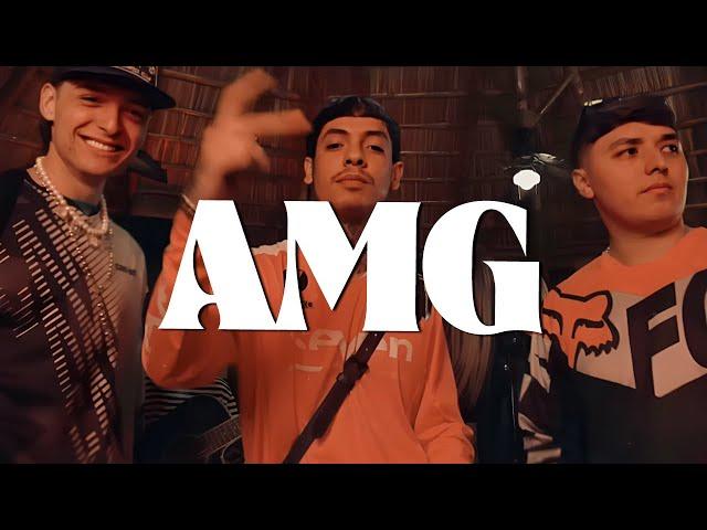 Natanael Cano x Gabito Ballesteros x Peso Pluma - AMG (Video Letra/Lyrics)