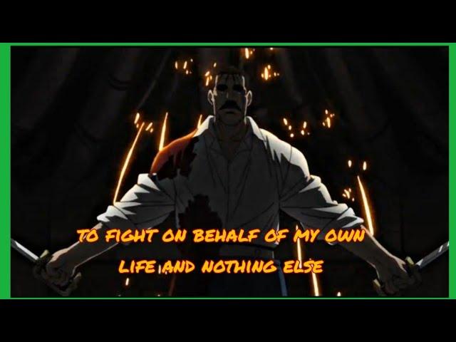 Legendary Anime Quotes - King Bradley ( To Fight On Behalf Of My Own Life And Nothing Else)