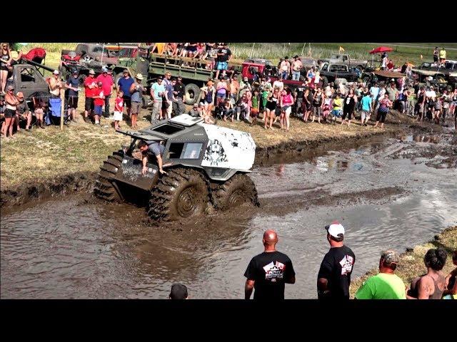 Sherp Vs. Mega Trucks Impossible Bounty Hole!!