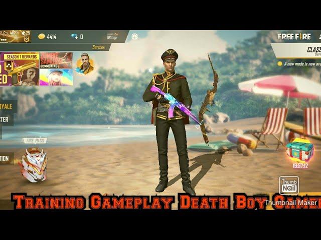 Training Gameplay Death Boy Gamer 1 match in Hindi