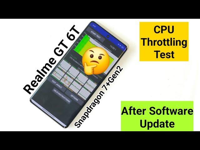 Realme GT 6T CPU Throttling Test After Software Update  #realmegt6t