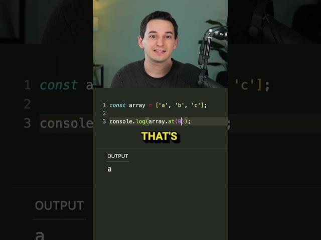 Try Out JavaScript's Array.at() Function!