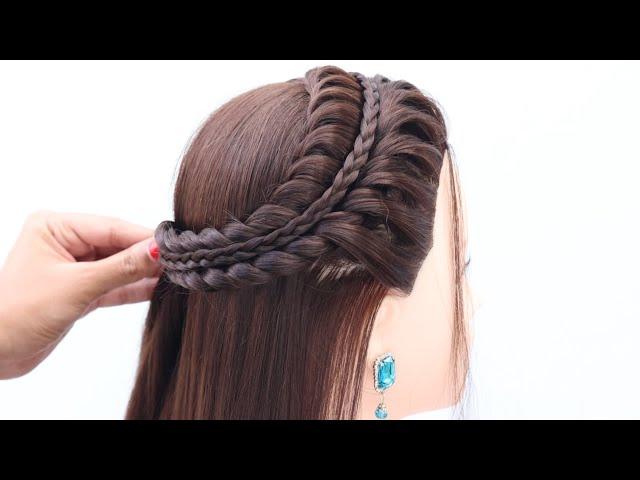 top cutesy hairstyle for birthday girl | open hairstyle for party | hair style girl