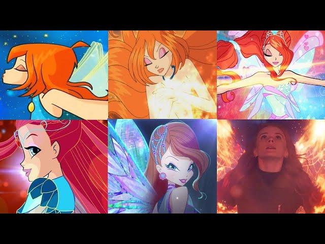 ALL BLOOM TRANSFORMATIONS UP TO NETFLIX | FATE: The Winx Saga VS Original Winx Club Comparison