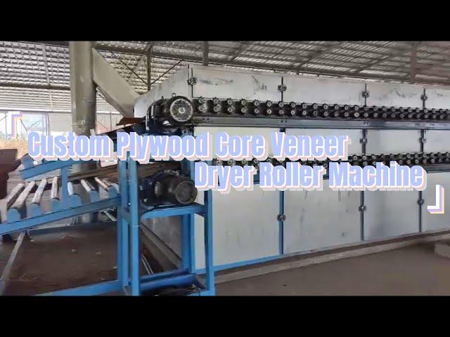 Full Automatic Custom Plywood Core Veneer Dryer Roller Machine