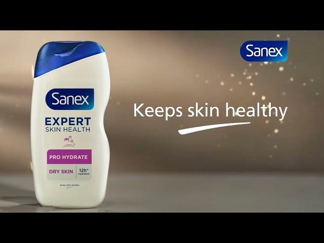 Sanex shower gels, soothe sensitive skin