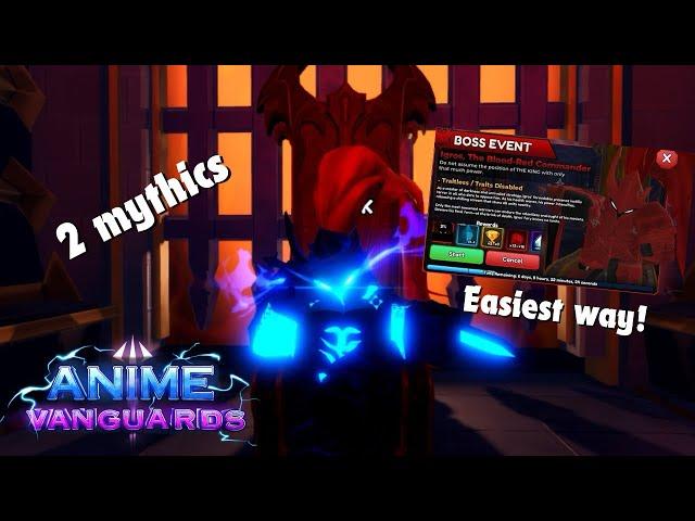 The BEST and EASIEST way to complete Boss event in Anime Vanguards…