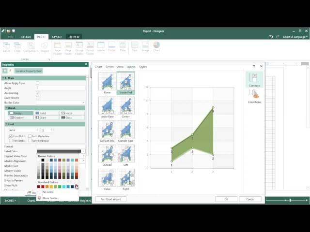 Infographic Tools: Creating Range Chart in Report - Stimulsoft Reports -[Shot on version 2015.2]