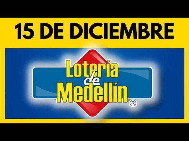 Resultado de la LOTERIA DE MEDELLIN del VIERNES  15 de diciembre de 2023 