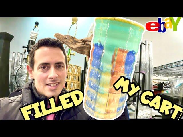 Thrift with me FILLING UP MY CART! Sourcing RESELL eBay FULL-TIME Selling PROFIT how to