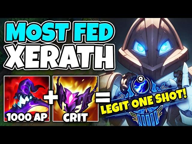 I GOT SO FED ON XERATH MY SPELLS WERE ONE SHOTTING! (1000+ AP XERATH BUILD)