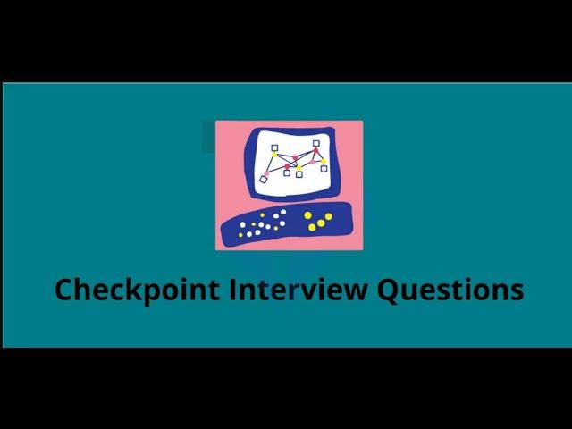 Checkpoint interview questions and answers #techclick #checkpoint