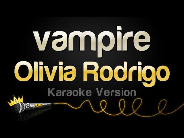 Olivia Rodrigo - vampire (Karaoke Version)