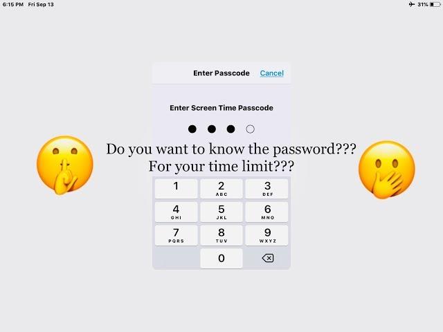 how to get your screen time password easily