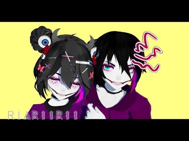 【MMD x Tiktok x Creepypasta 】- Wake up my prince! - 【Nathan / Nina the killer】-