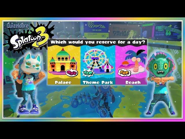 Splatoon 3 Splatfest | Palace vs Theme Park vs Beach