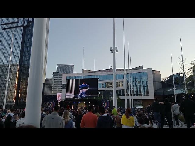 Eurovision 2023. Final. Flag parade and crowd reaction